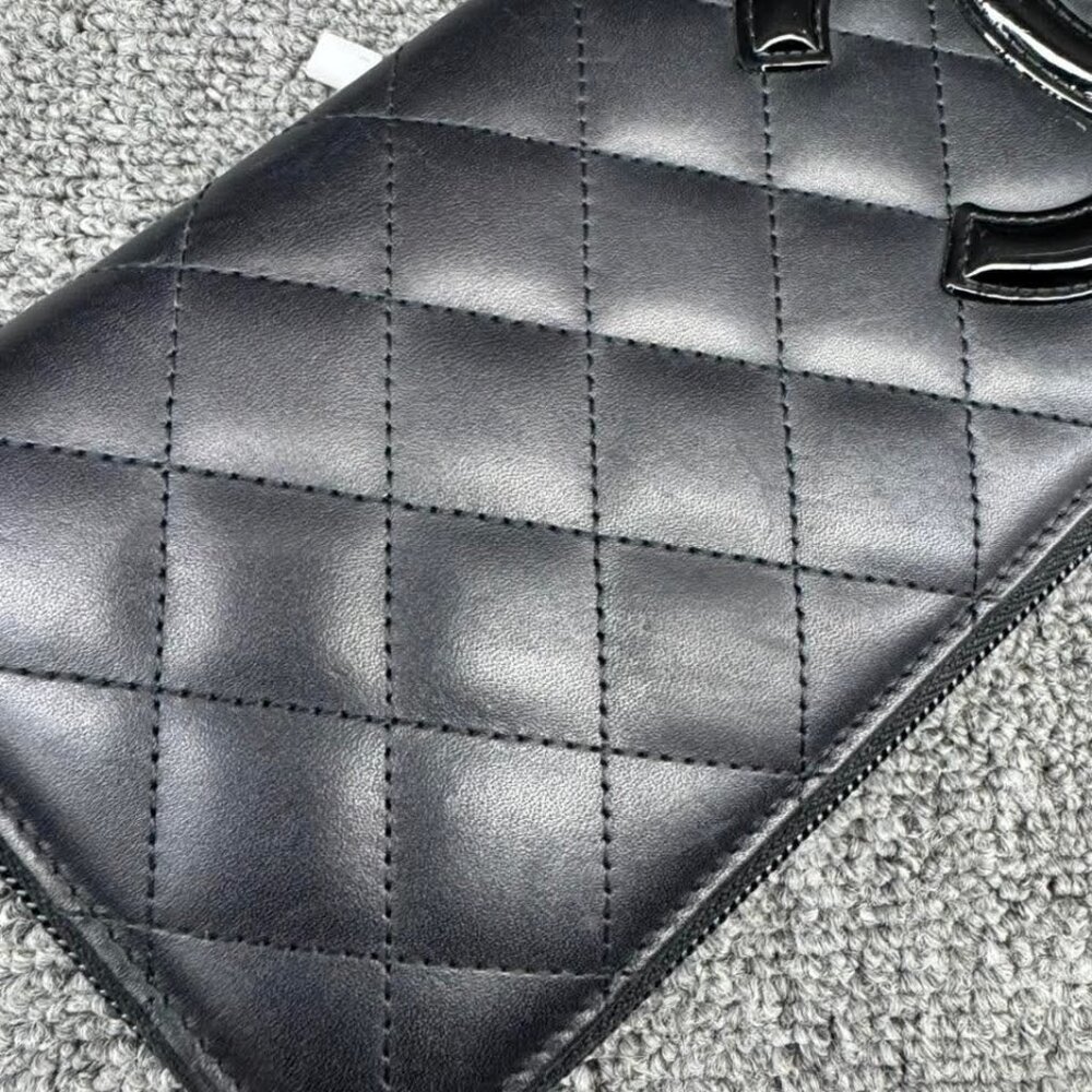 Chanel Cambon Black Leather Wallet 399-073125 - Picture 4 of 13